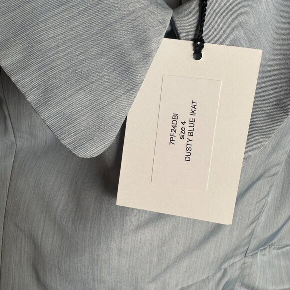 NWT Markarian Sarika Gown Dress, Dusty Blue, Size 4 - Picture 7 of 16